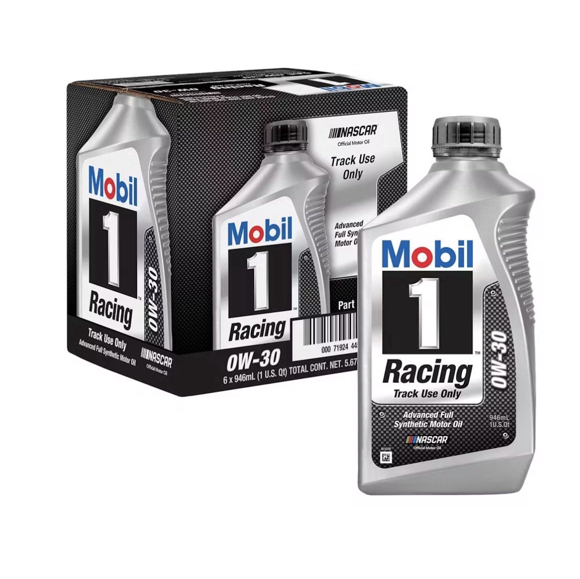 Mobil 1 Advanced Fuel Full Synthetic Motor Oil 0W-30 1 QT Case of 6