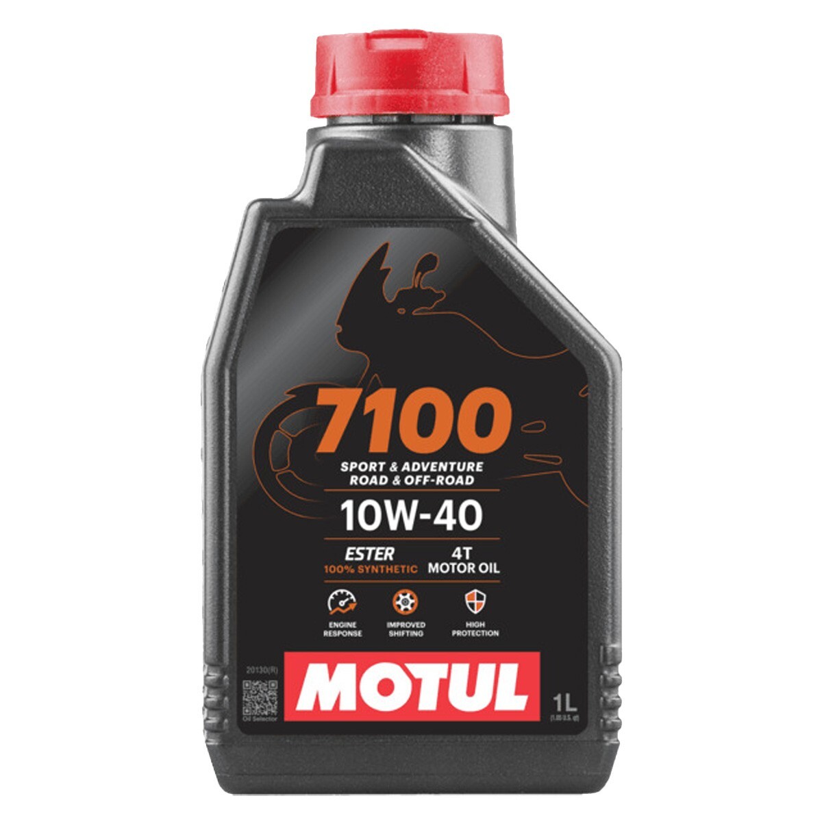 1 Lt Engine Oil MOTUL 7100 MA2 10W40 4T 100% Plastic