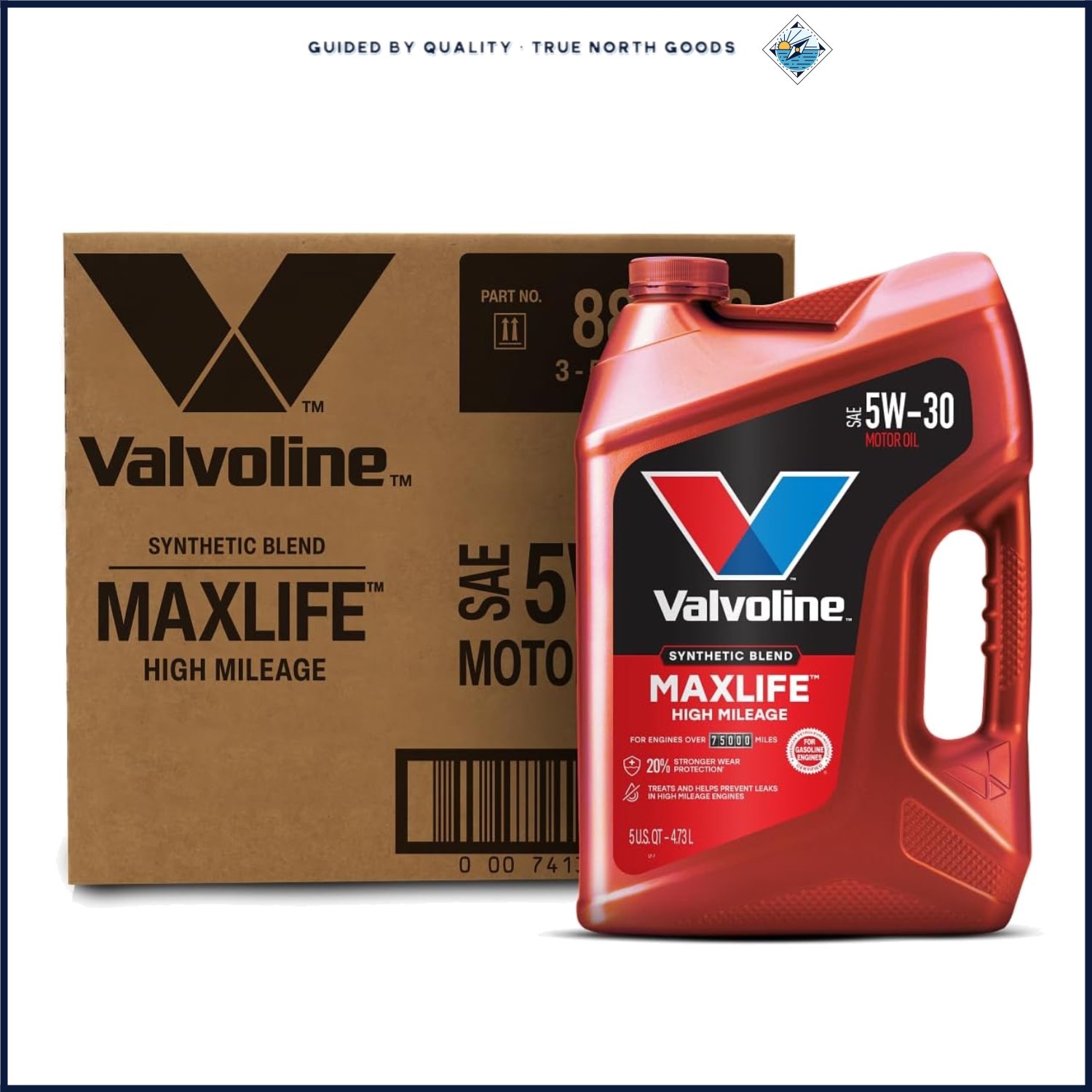 15 Quarts High Mileage Motor Oil with Added Detergents for Engine Cleanliness