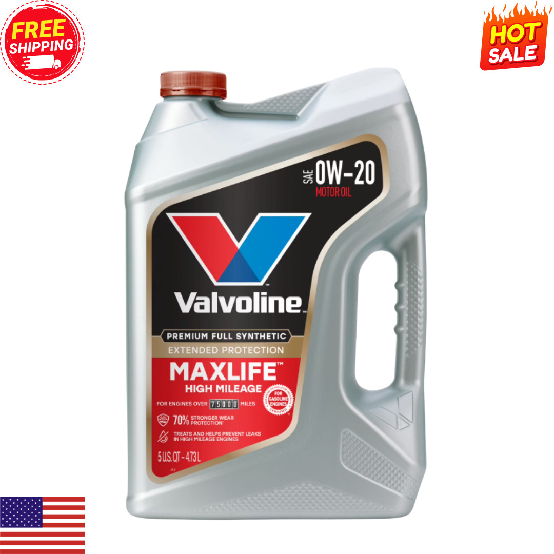 Valvoline MaxLife Extended Protection Full Synthetic 0W-20 Motor Oil 5 QT
