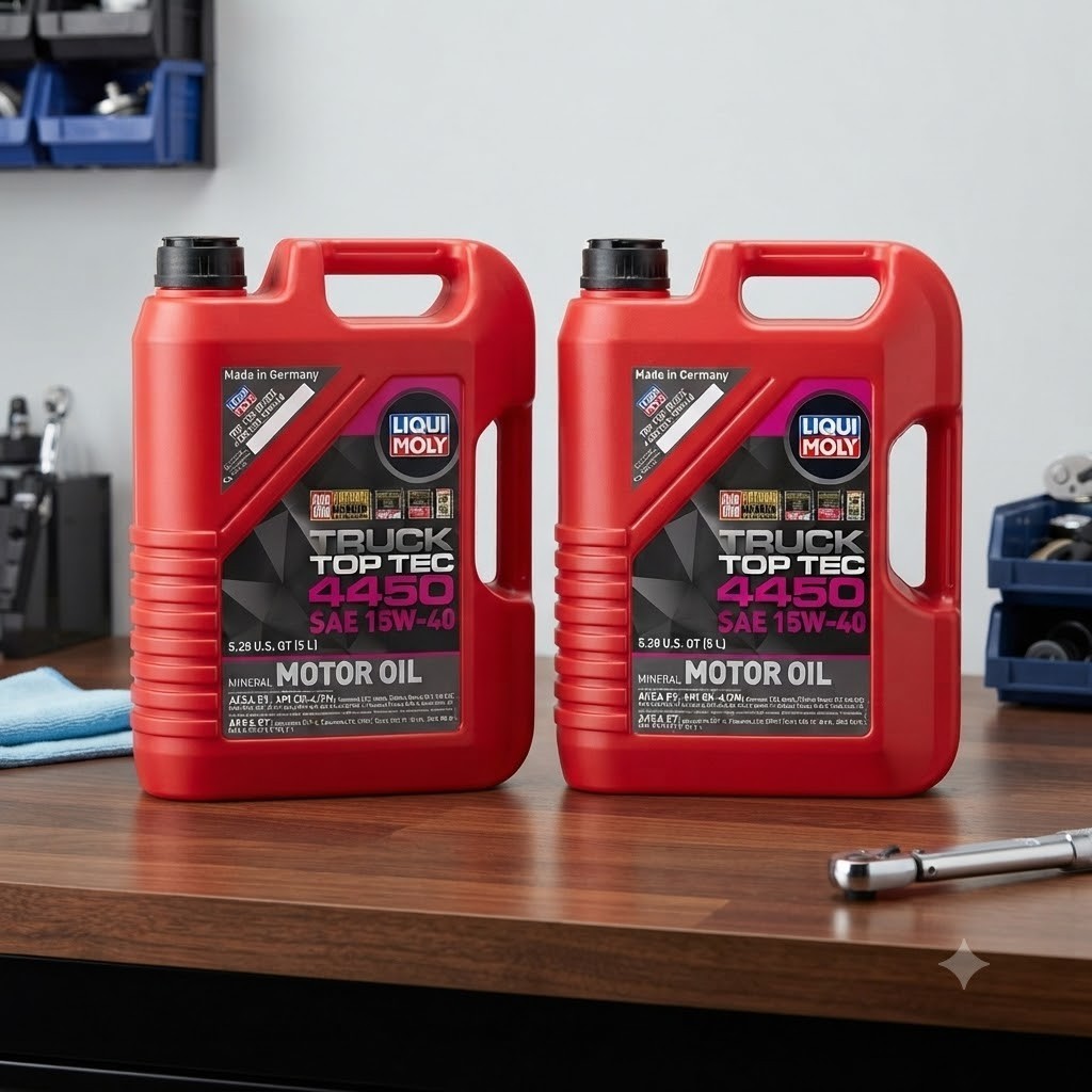 SALE- 2 PACK- LIQUI MOLY 22038 Top Tec Truck 4450 15W-40; 5 Liter