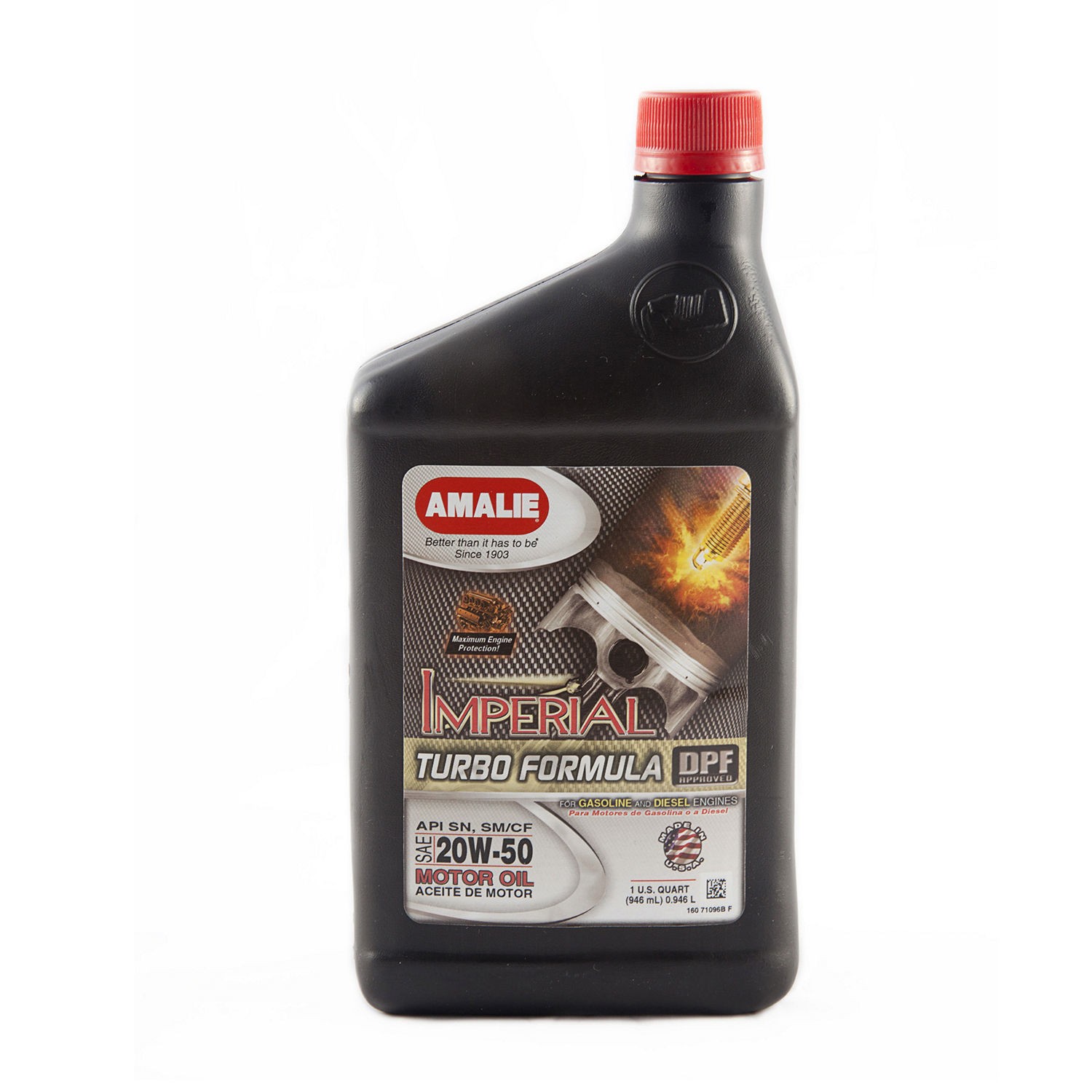 AMALIE Imperial Turbo 20w50 Oil Case 12 x 1 Quart 160-71096-56