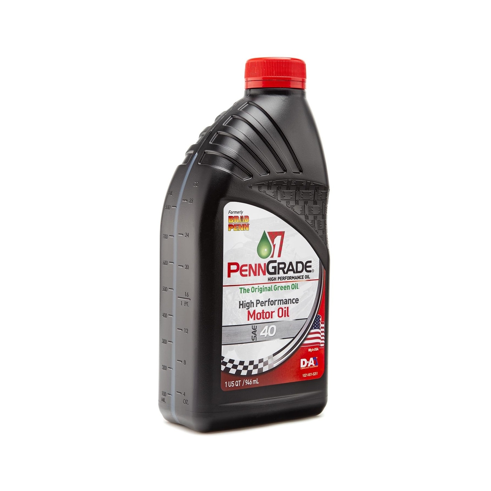 PENN GRADE 1, 71406, Monograde High Performance Oil SAE 40, 1 Quart (12 Pack)