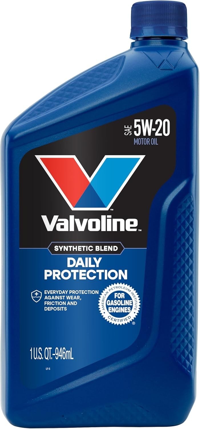 Daily Protection SAE 5W-20 Synthetic Blend Motor Oil 1 QT, Case of 6 Packagin…