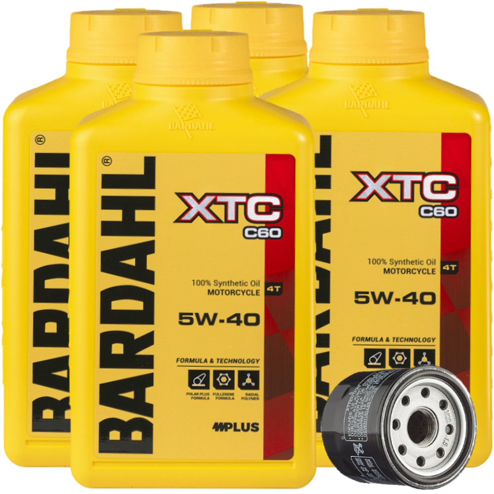 CUTTING KIT 4L Bardahl XTC 5w40 + ARCTIC CAT FILTER Bearcat Z1 1056 2007-2011
