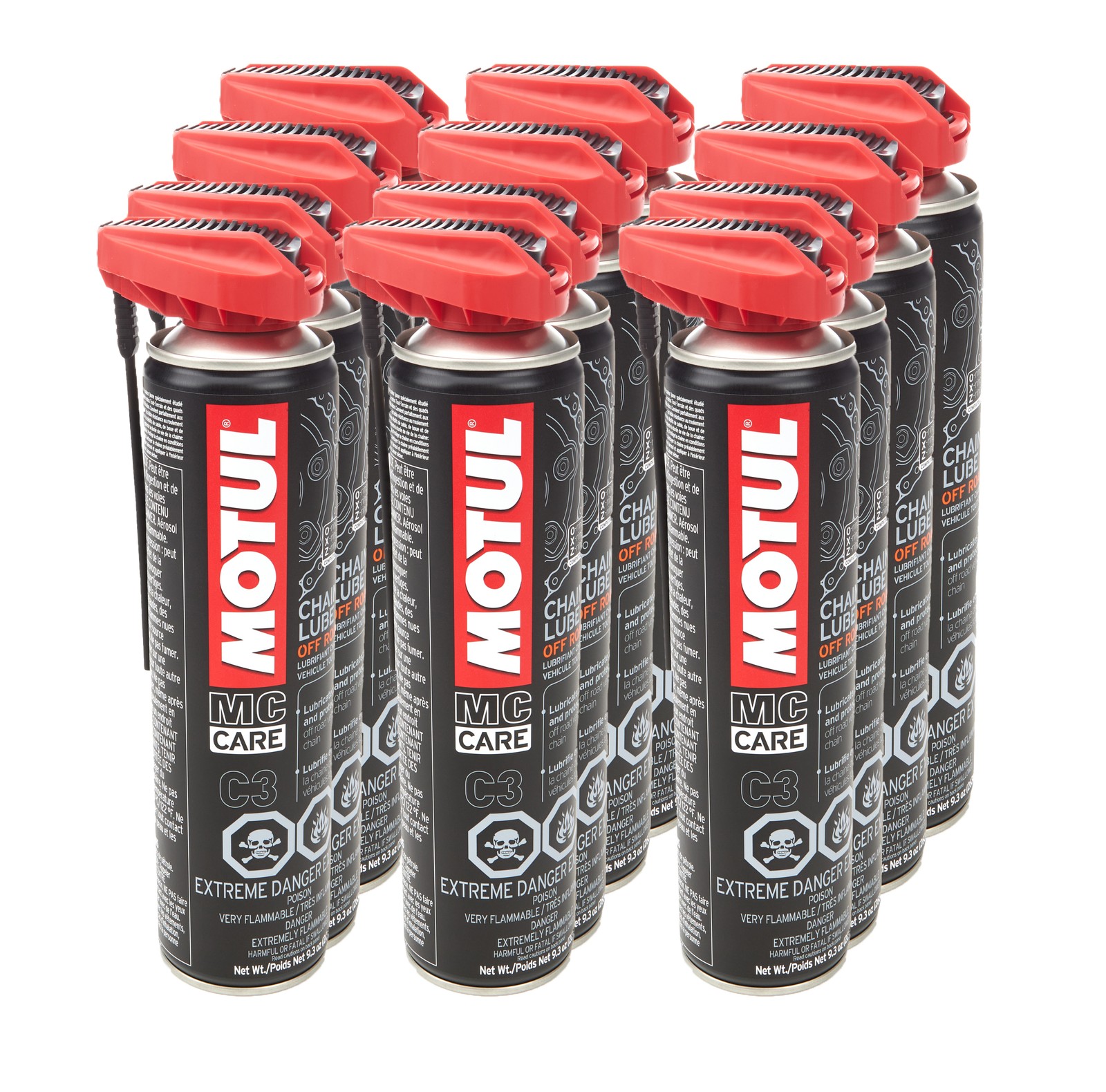 MOTUL USA C3 Chain Lube Case 12 x 9.3 Ounces 111820