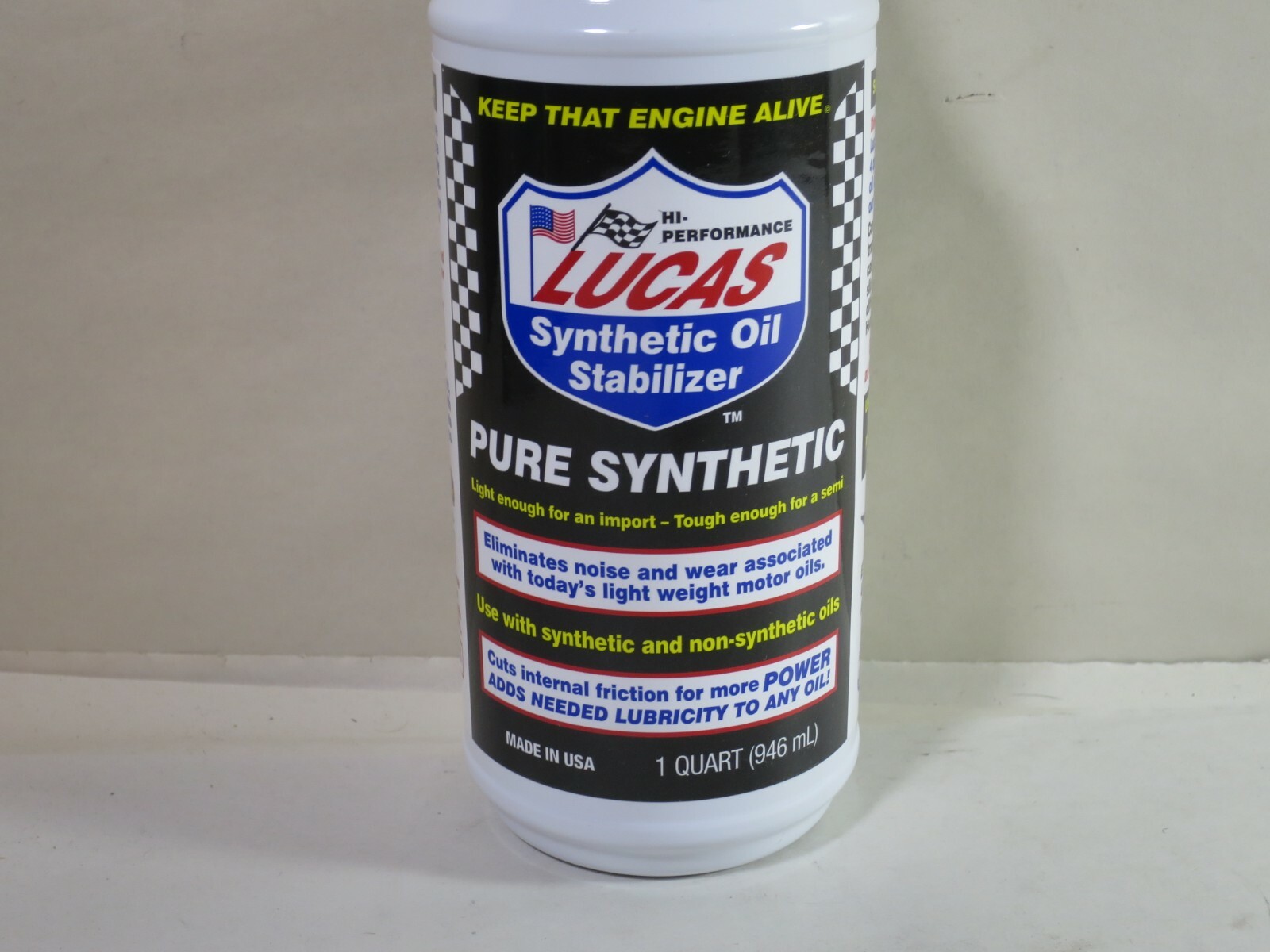 Lucas Oil 10130 Synthetic Heavy Duty Oil Additive Stabilizer Case of 12 Quarts
