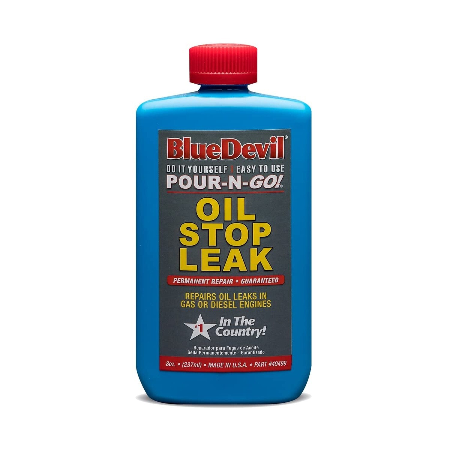 BlueDevil Products 49499 Oil Stop Leak – 8 Ounce Blue Pack of 1