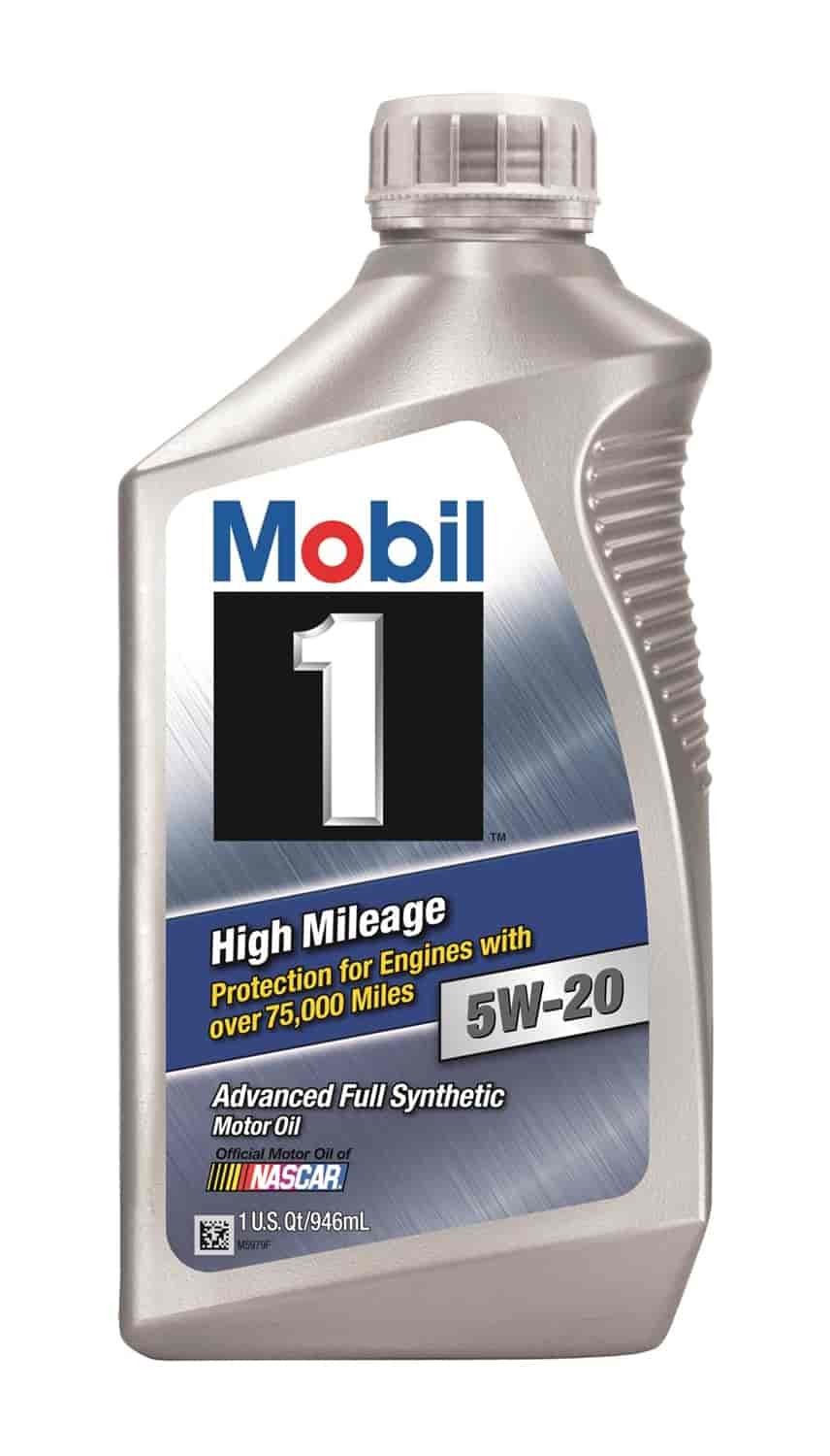 Mobil 1 120455-1 High Mileage Engine Oil 5W20 1 Quart Bottle Sold Individually