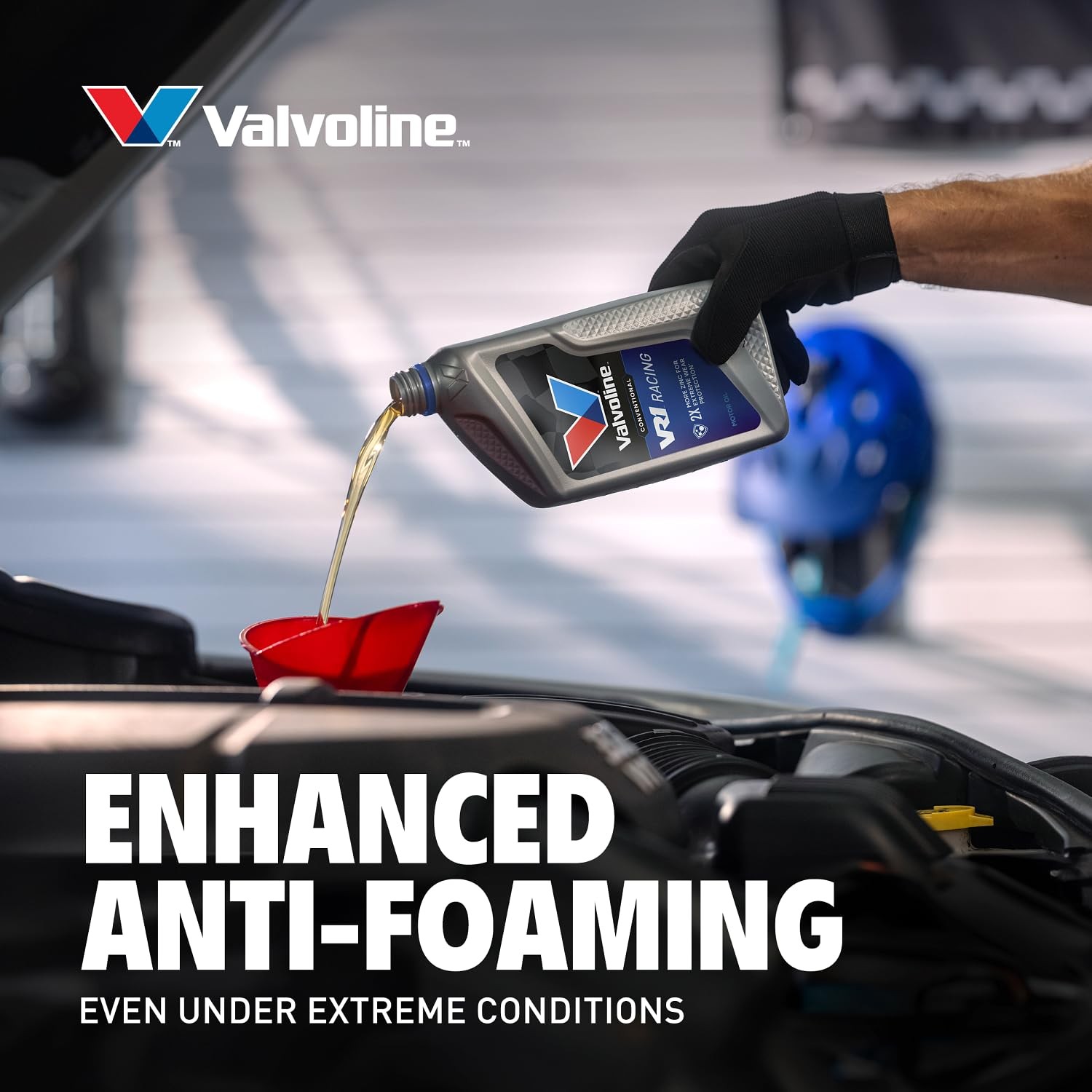 Valvoline VR1 Racing SAE 20W-50 Motor Oil 5 QT 5 QT, Gold