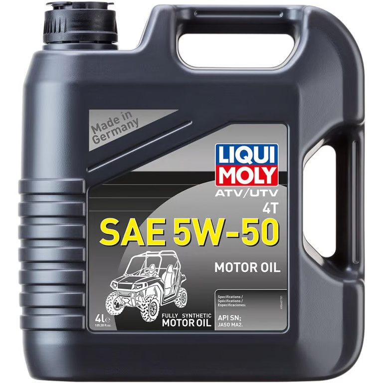 Liqui Moly 4T Synthetic ATV Motor Oil – 5W-50 – 4L Motorcycle ATV/UTV Dirt 20214