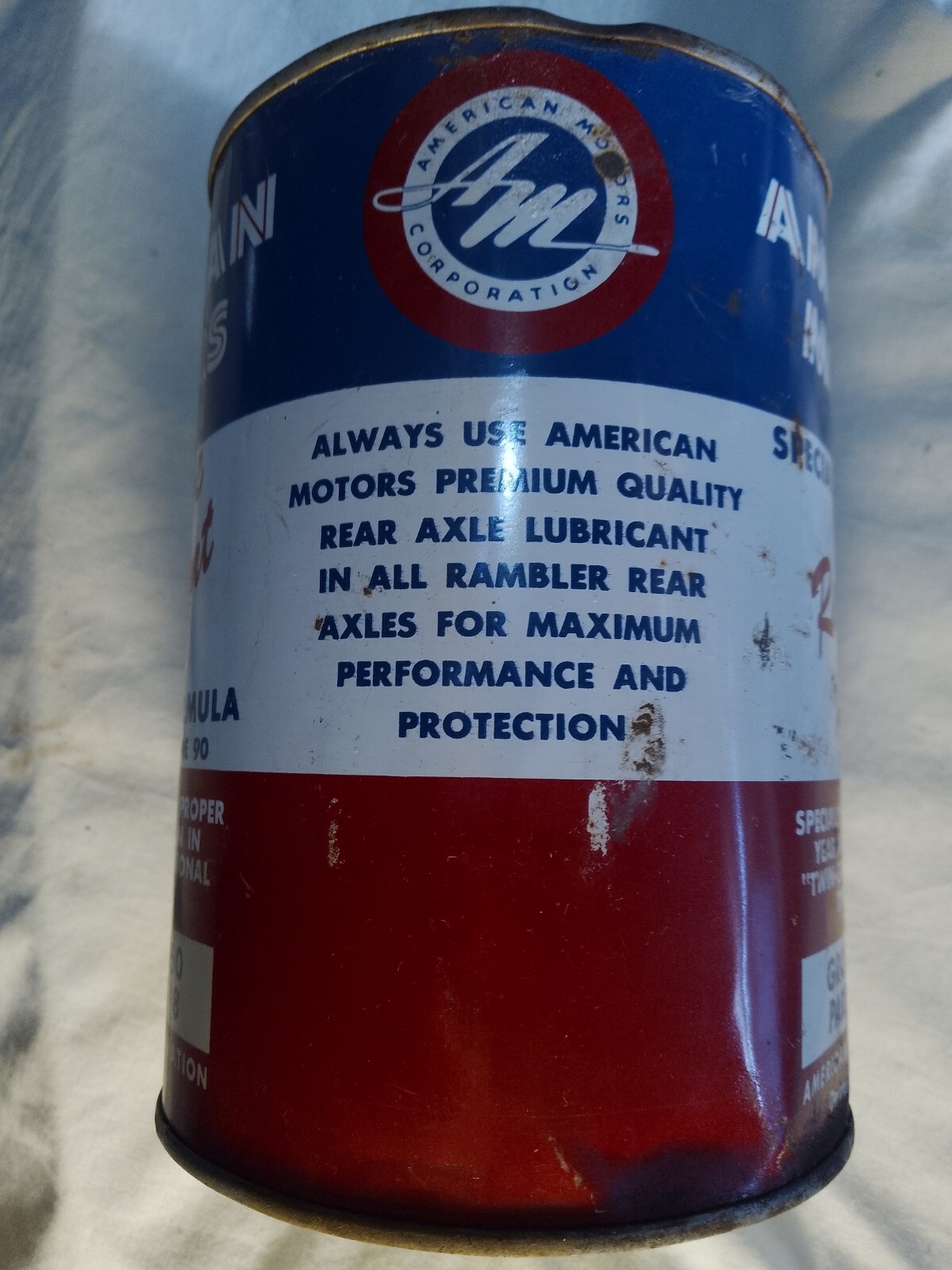 RAMBLER/AMC 1962/1966 ORIGI P/N 8991018 1 QT SAE90 CANS OF REAR DIFFERENTIAL OIL