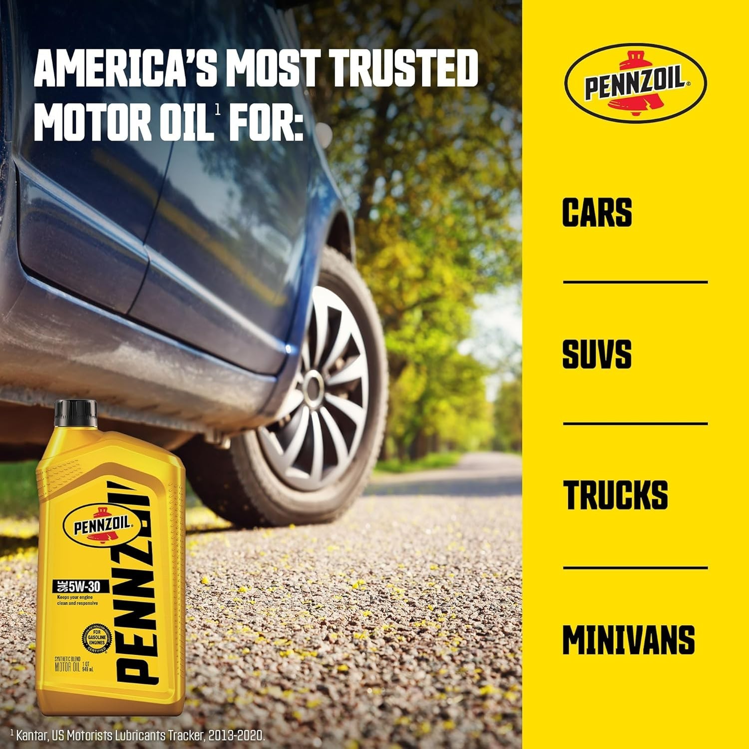 5W-30 Motor Oil 2-Pack in 1-Quart Bottles for All Car and Truck Engines