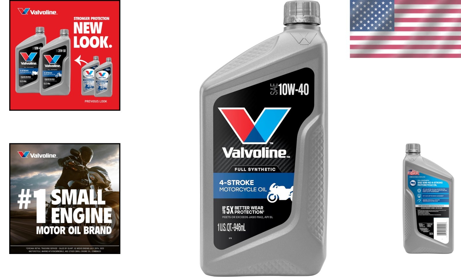 Advanced 4-Stroke Full Synthetic 10W-40 Engine Oil – 1 Quart, Superior Additives