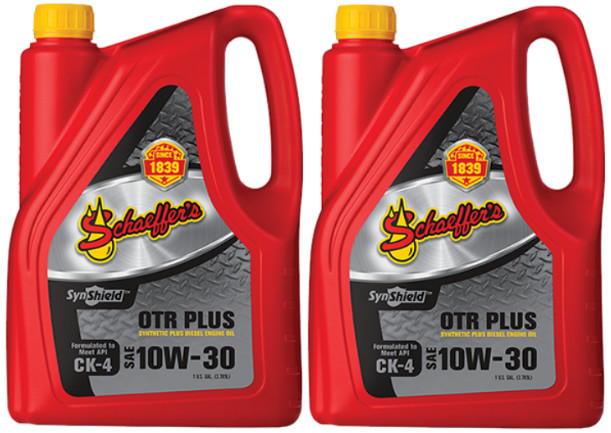 Schaeffer Diesel Engine Oil 0722-006 SynShield® OTR Plus 10W-30 – 2-gallons