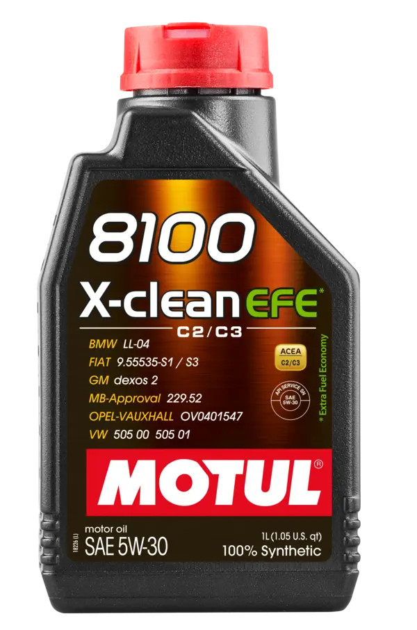Motul 5W-40 8100 XClean – 1L, Full Synthetic – 3374650 237930