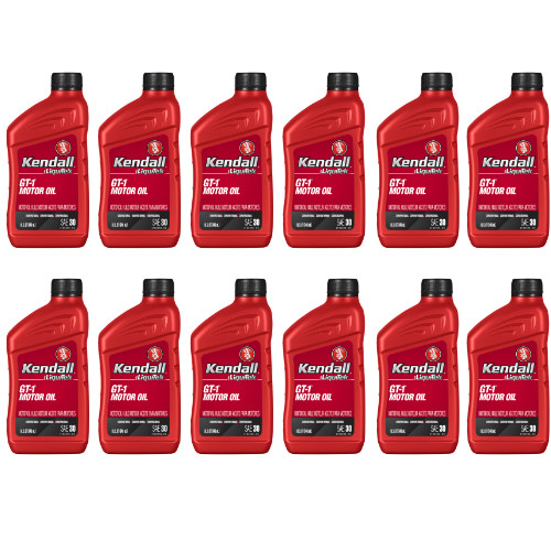 Kendall LiquiTek SAE 30W GT-1 Motor Oil; Case of 12 – 1 Quart Bottles