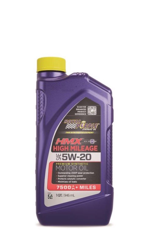 Royal Purple HMX Premium Synthetic High Mileage 5W-20 Motor Oil 1 Quart Case(6)