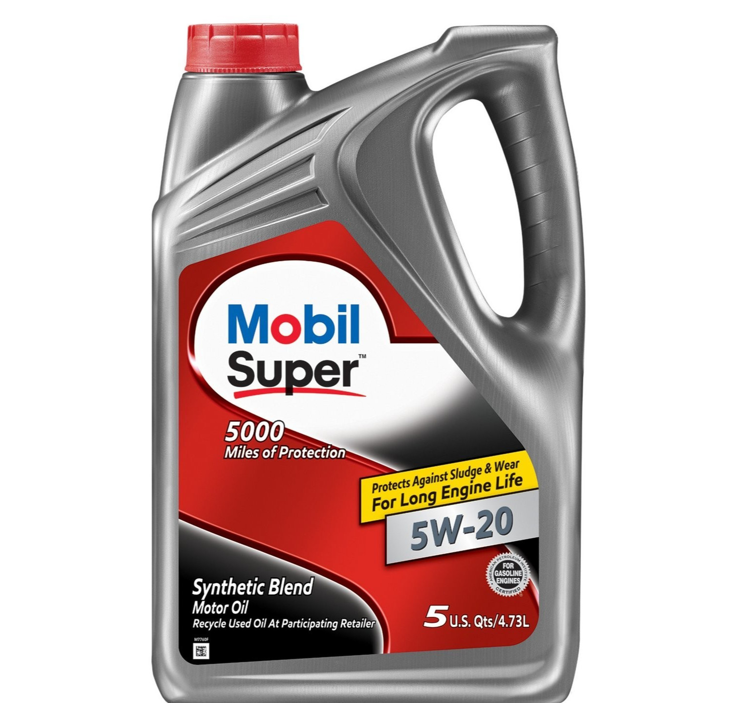 3 PACK MOBIL 124407 Super 5W-30; Mobil Super; Synthetic Blend; SAE 5W-30 5 Quart