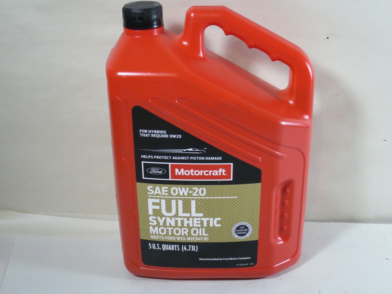 Motorcraft Fluid XO-0W20-5QFS SAE 0W-20 Premium Full Synthetic Motor Oil