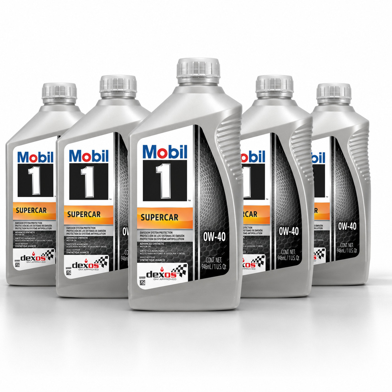 5 PACK – MOBIL 126870 Supercar 0W-40; 1 Quart – FLASH SALE –