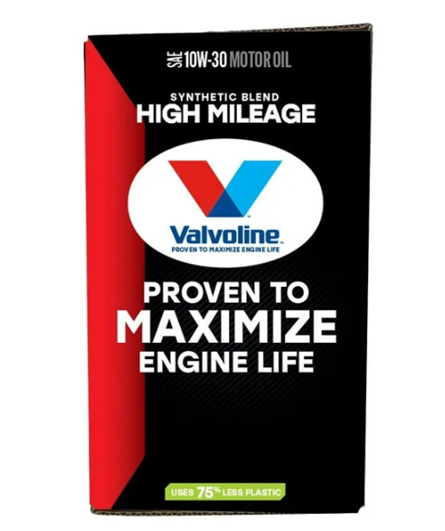 Valvoline High Mileage MaxLife 10W-30 Synthetic Blend Motor Oil 12 QT Garage Box