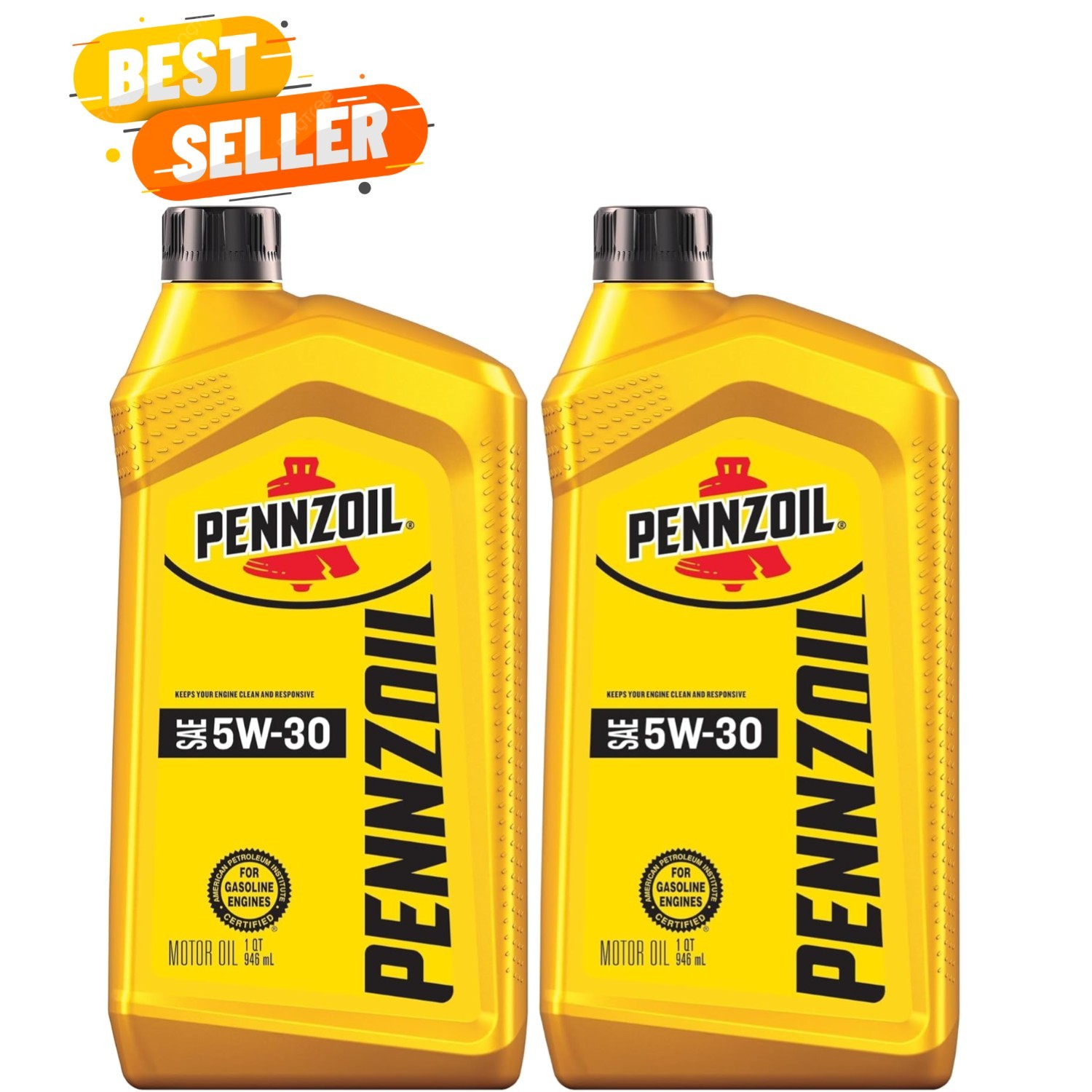 Synthetic Blend 5W-30 Motor Oil 1-Quart, SinglePack Pack of 2