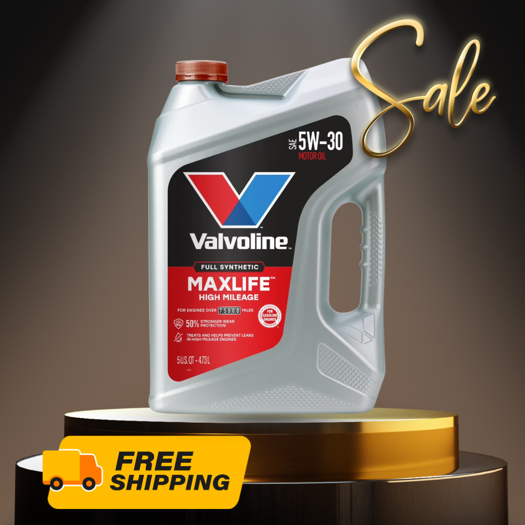 [FASH SALE] Valvoline High Mileage 5W-30 Full Synthetic Engine Oil 5 Quart New