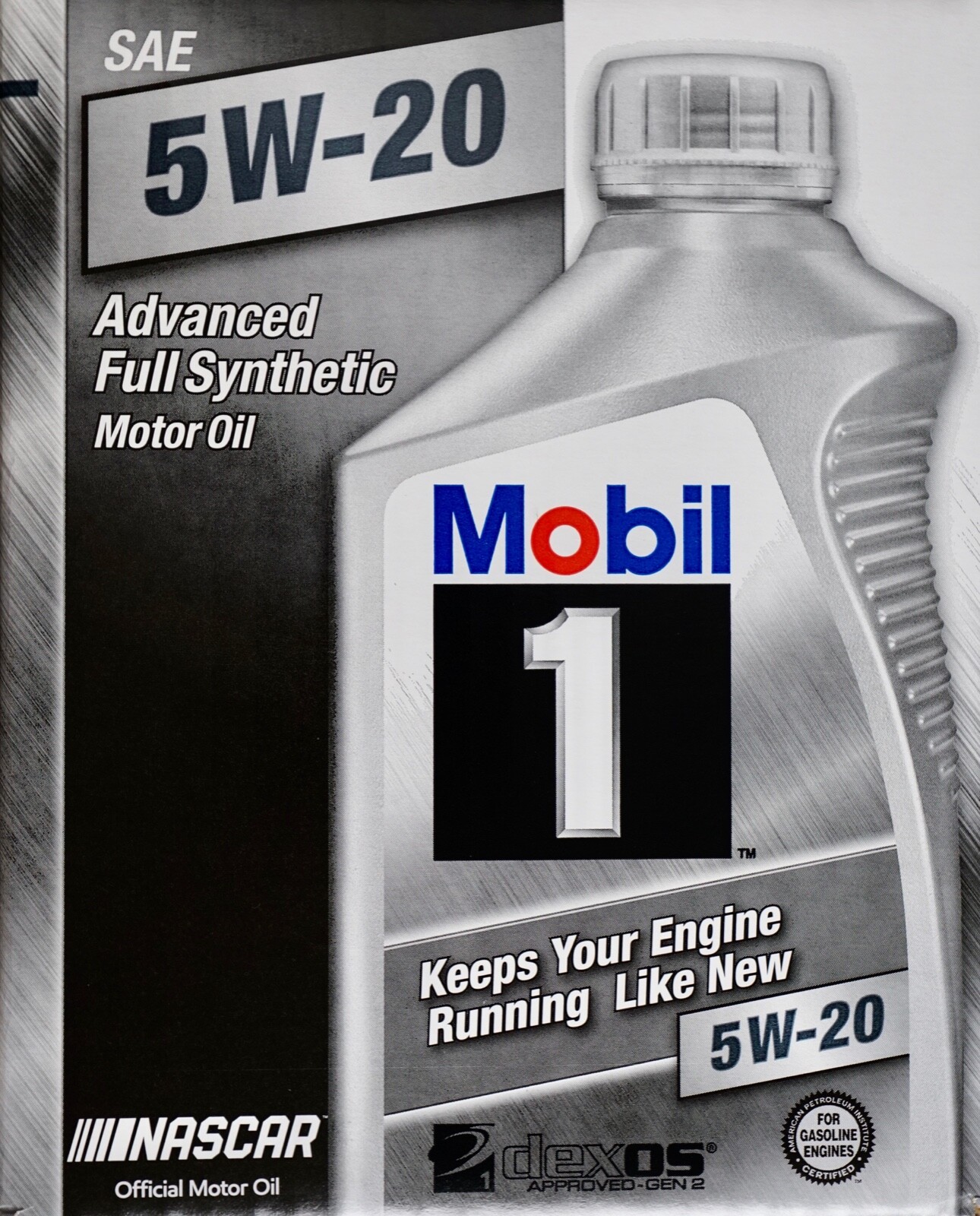 Mobil 1 Advanced Full Synthetic Motor Oil SAE 5W-20 Single Quart (946 mL) Bottle