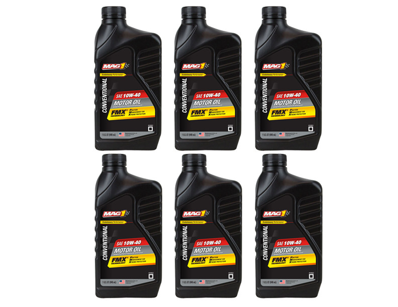MAG 1 Conventional 10W-40 Motor Oil, Case of 6 – 1 Quarts | MAG61650