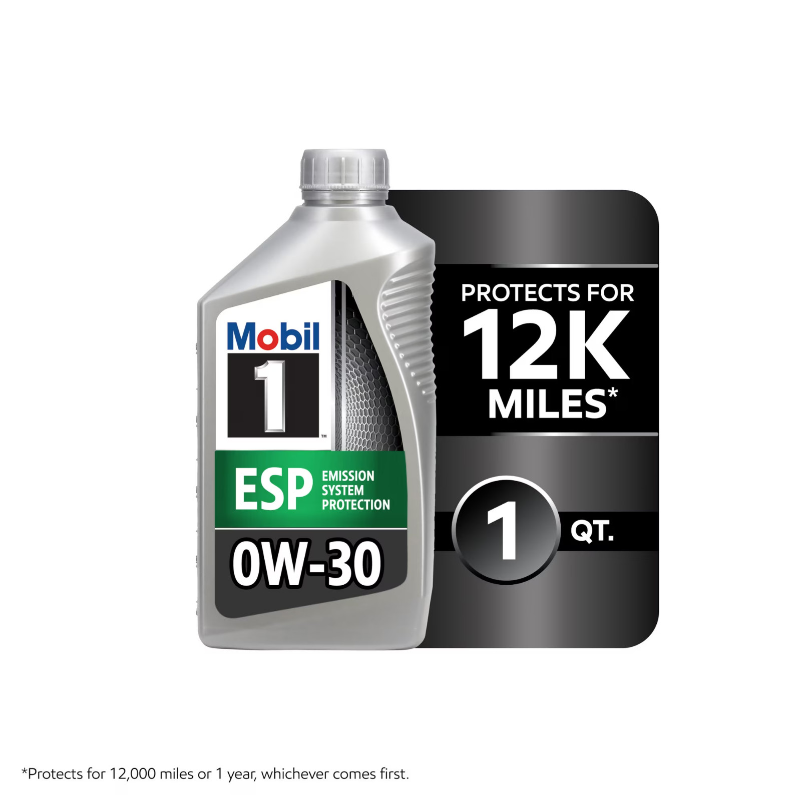 Mobil 1 ESP Full Synthetic Motor Oil 0W-30, 1 Quart- Free Shipping USA