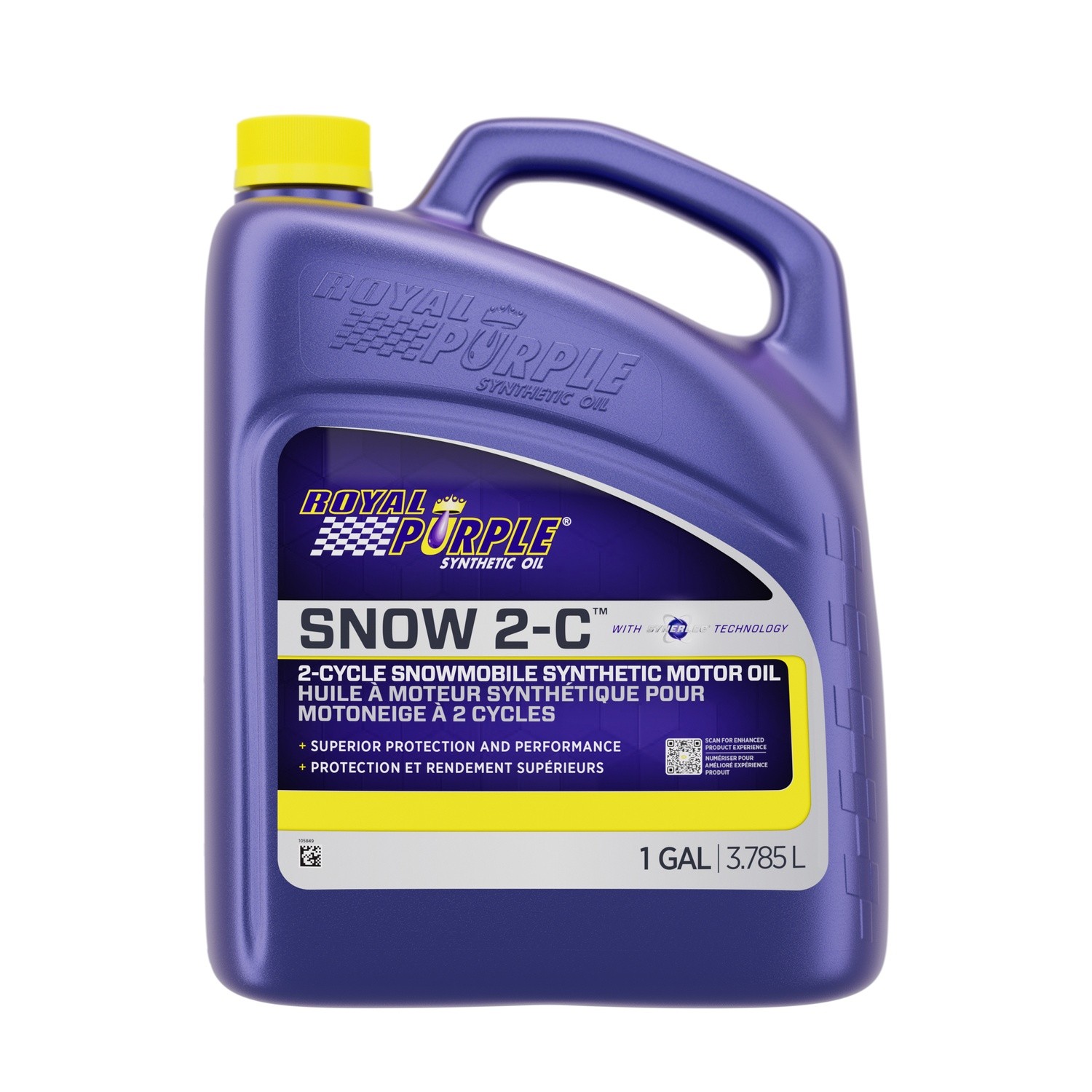 Royal Purple 43511 Snowmobile 2 Cycle Oil Case 3X1 Gallon 2 Stroke Oil, Snow 2-C