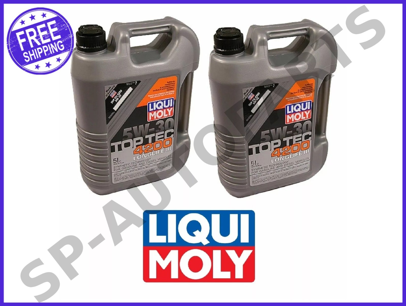 10 Liters Liqui Moly TOP TEC 4200 5w30 Synthetic Engine Oil for Acura Lexus VW