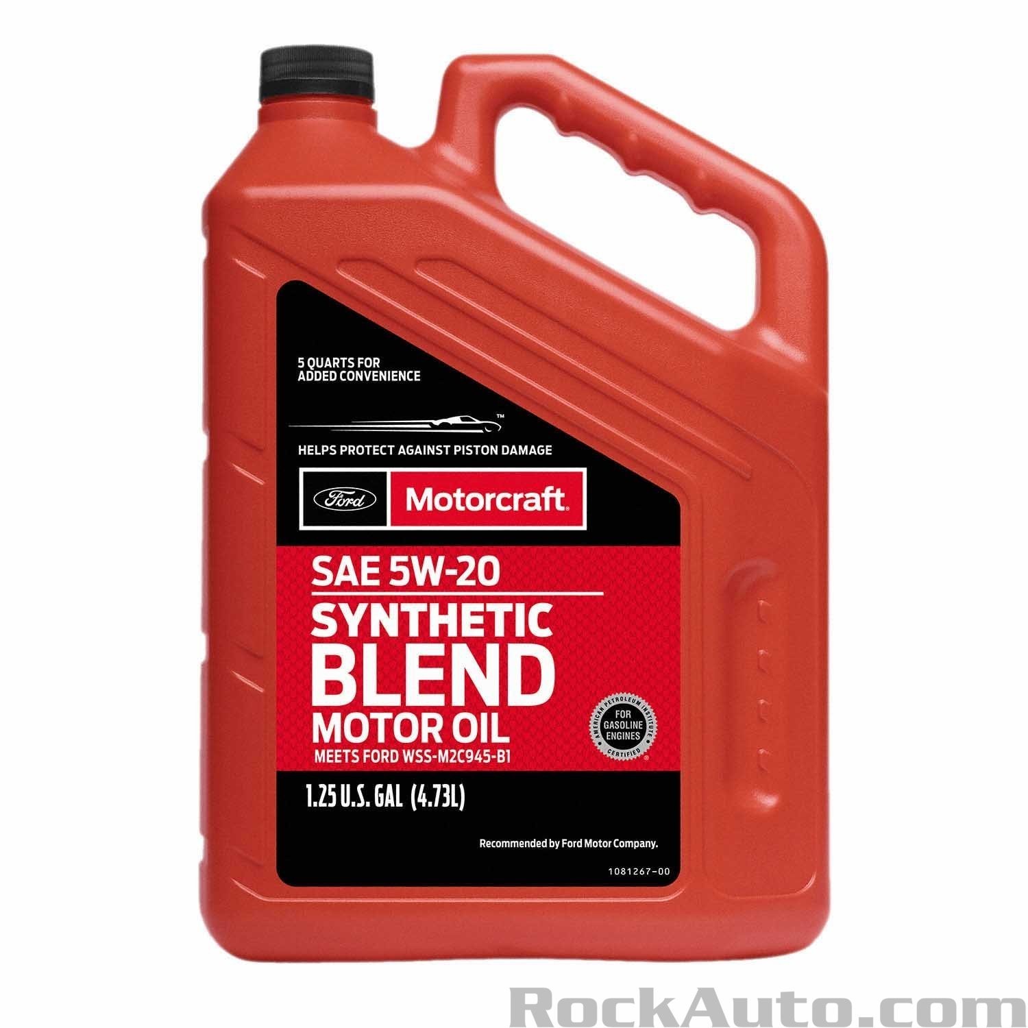 2 PACK- MOTORCRAFT XO5W205Q3SP Premium Synthetic Blend; SAE 5W-20; 5 Quart
