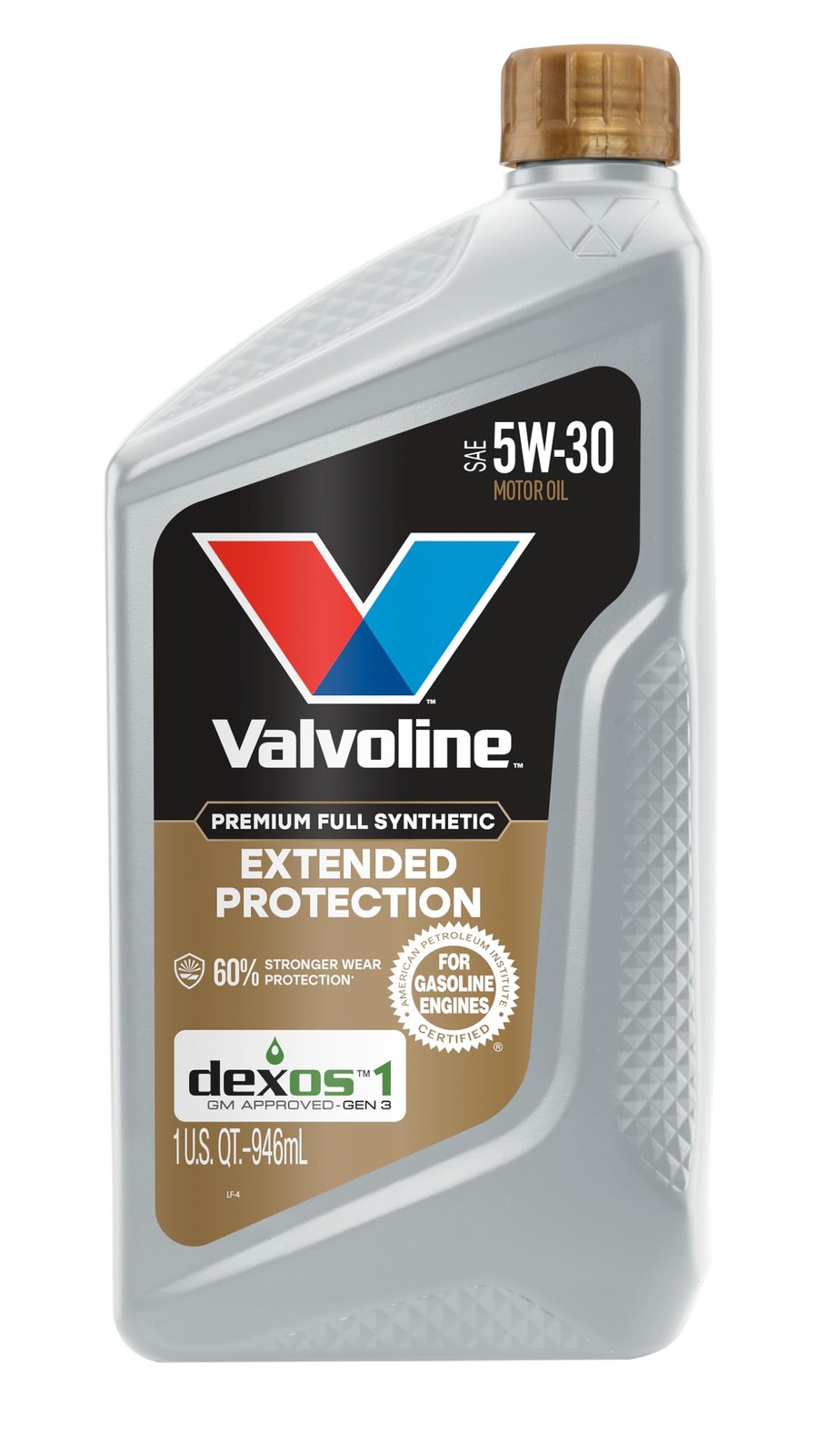 Valvoline Extended Protection Full Synthetic Motor Oil SAE 5W-30 1 1 QT, Gold