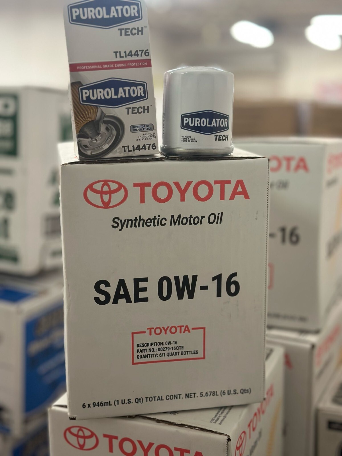 🔥 Genuine Toyota 0W16 5 Quarts + Oil Filter Change Rav4 Camry + FREE DELIVERY🔥