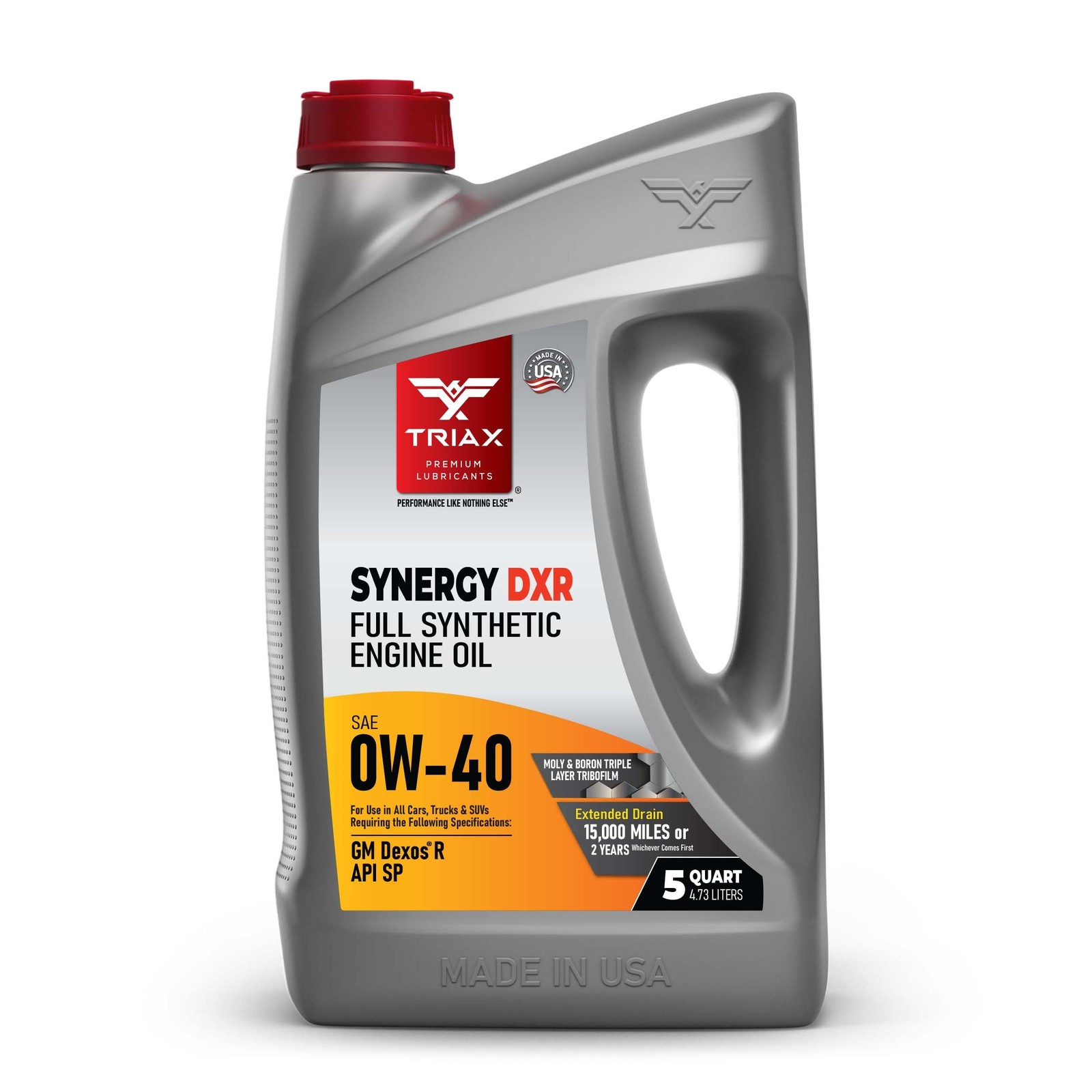 TRIAX Synergy DXR 0W40 Full Synthetic Engine Oil Compatible with ALL GM Dexos…