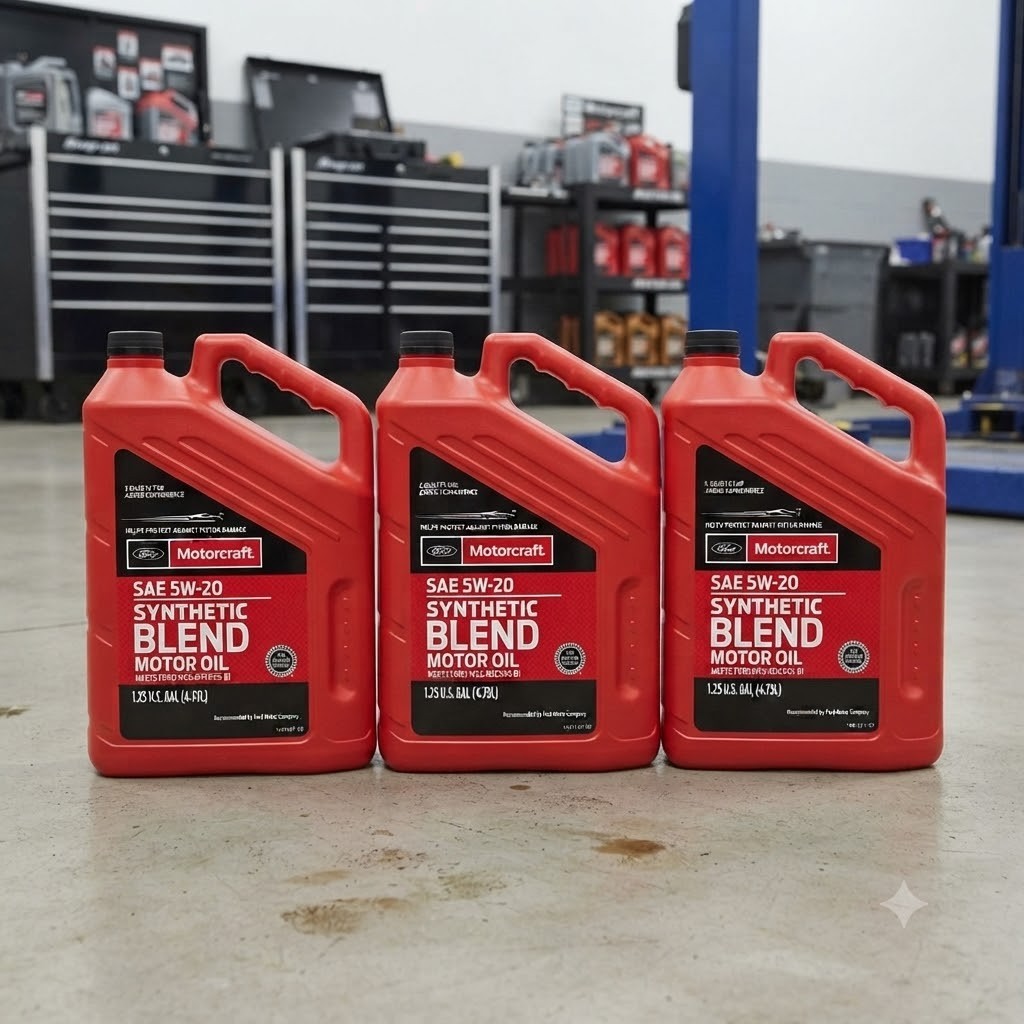 SALE- 3 PACK- MOTORCRAFT XO5W205Q3SP Premium Synthetic Blend; SAE 5W-20; 5 Quart