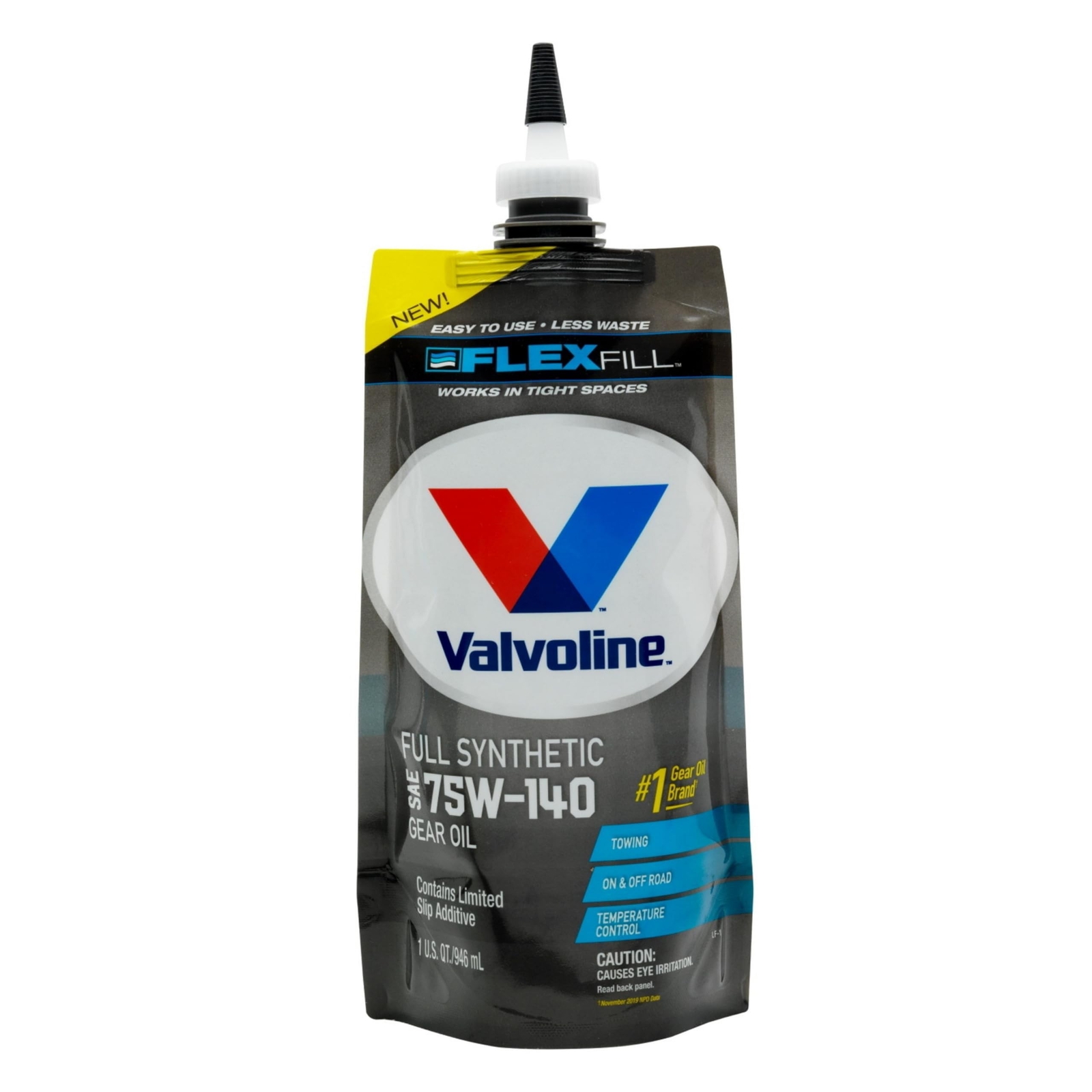 Valvoline FlexFill Full Synthetic SAE 75W-140 Gear Oil 1 QT Pouch