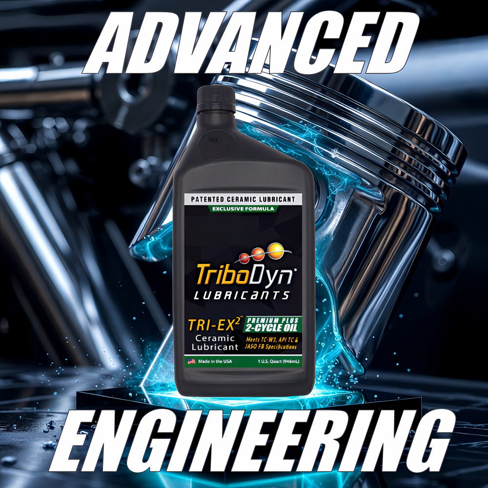 TriboDyn Premium Plus 2 Stroke Engine Oil with Ceramic Coating – 1 Gallon Bottle