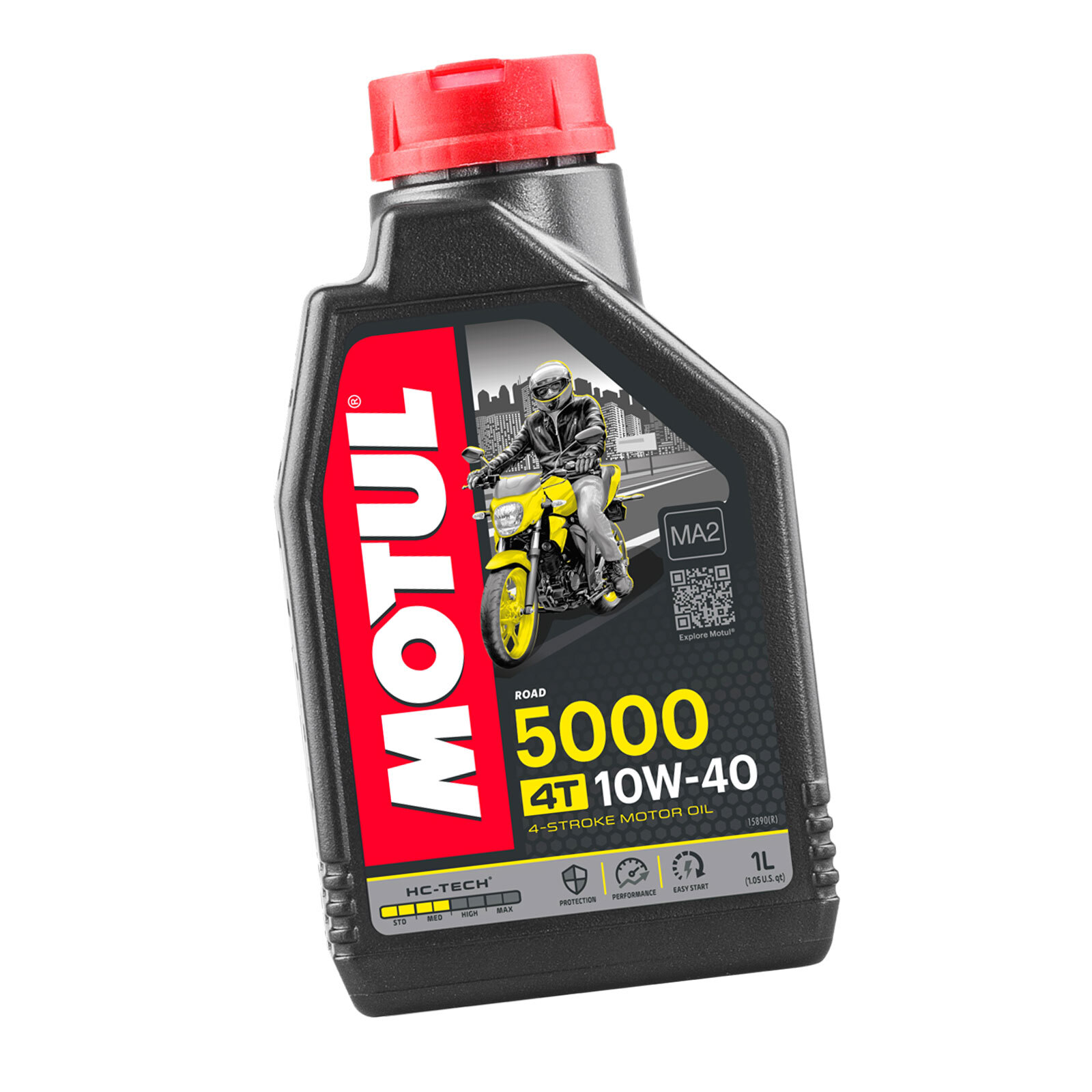 MF1600 – 1LT Engine Oil 10W40 MOTUL 5000 Hc-Tech MA2 Base-Sintetica for Moto 4t