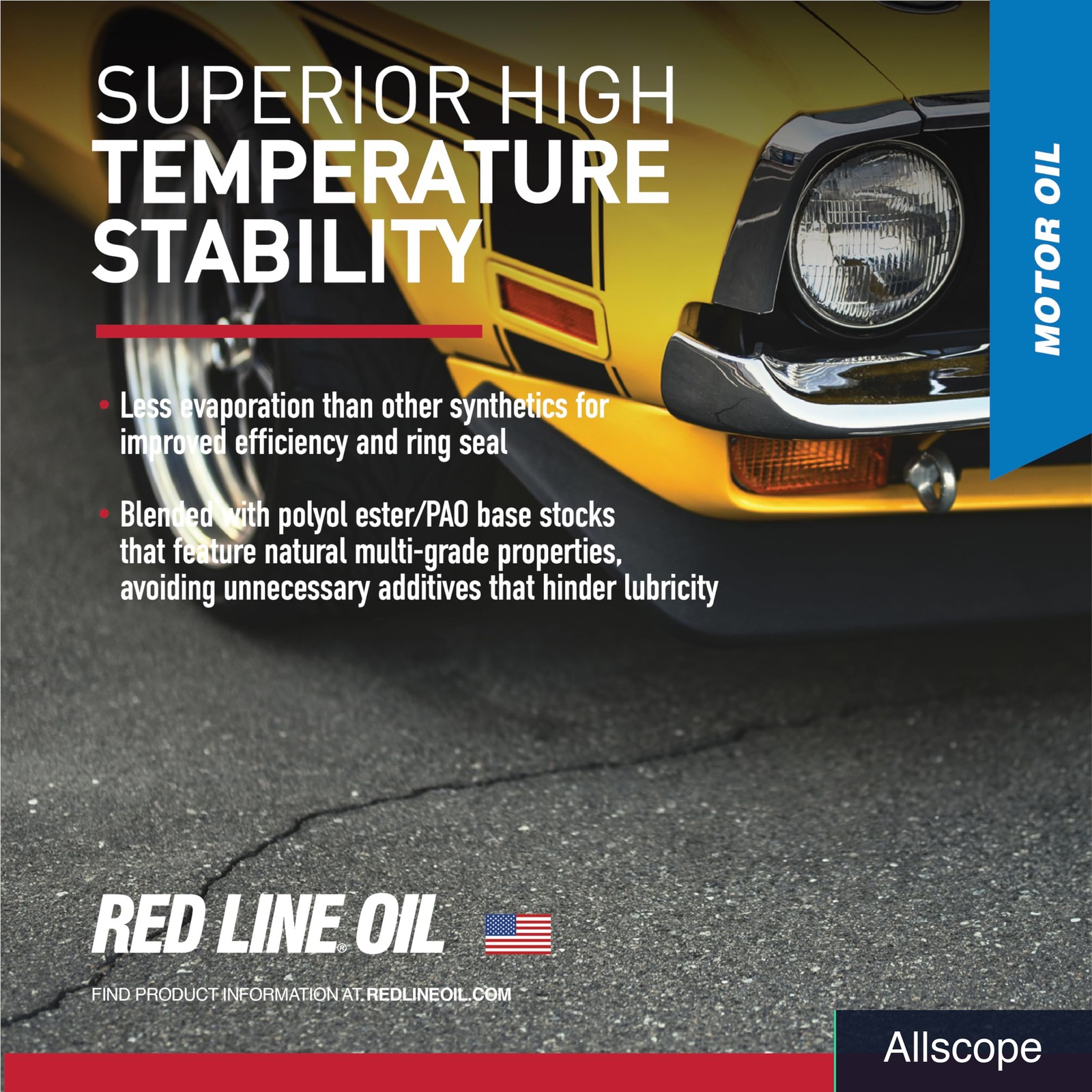 SAE 10W40 Fully Synthetic Motor Oil, One Quart Bottle for Engines