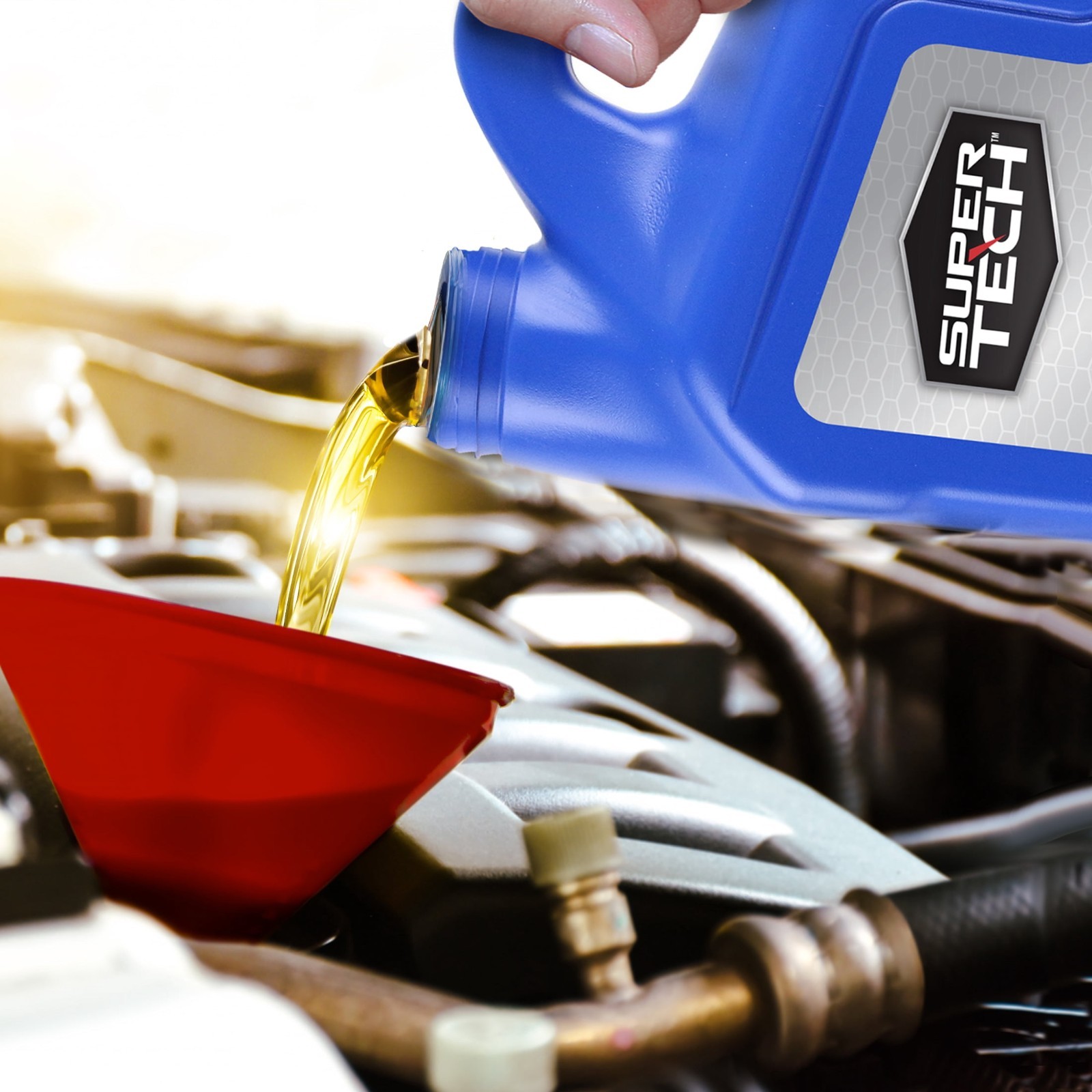 (2 pack) Super Tech High Mileage Full Synthetic SAE 5W-20 Motor Oil, 5 Quarts