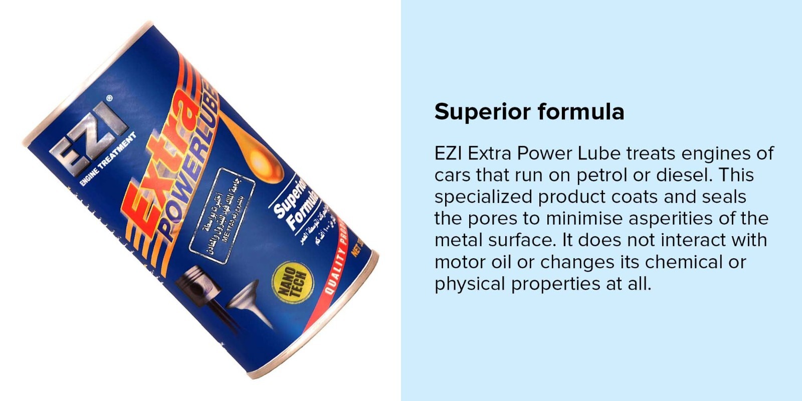 EZI Extra Power Lube Blue Superior Formula Engine Treatment Oil (3 Packs X326ml)