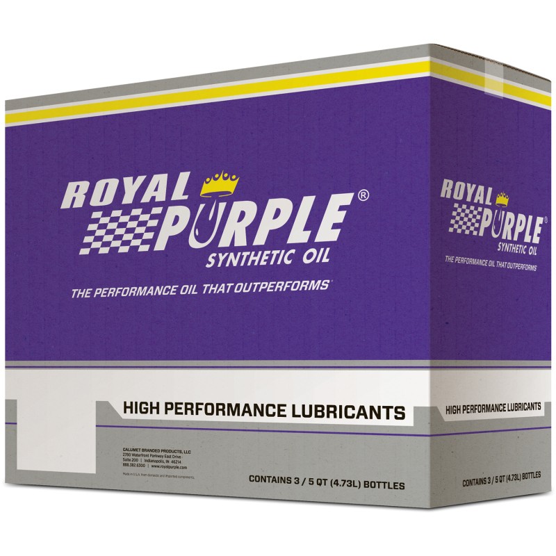 Royal Purple 5W20 Premium Synthetic Motor Oil – 5 Quart for Gasoline Engines