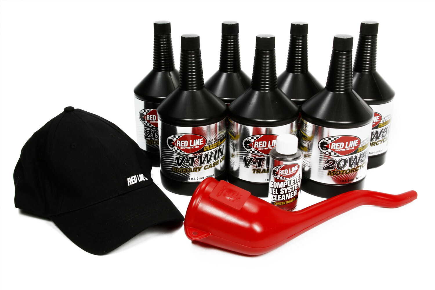 Red Line V-Twin 20W50 Power Pack Motorcycle Big Twin Includes Motor Oil & More