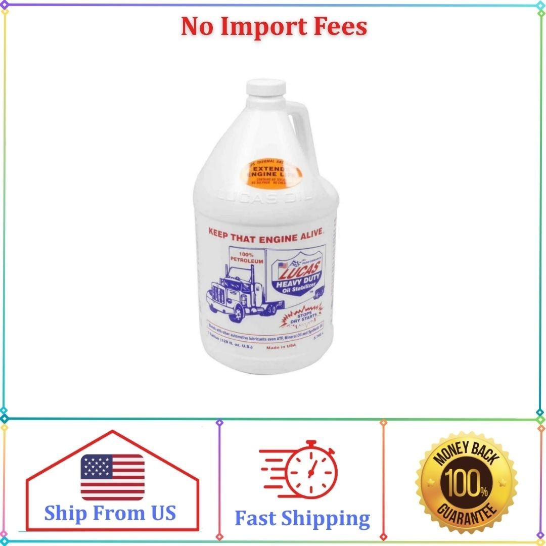 Lucas Oil 10002 Heavy Duty Oil Stabilizer One Gallon Automotive Additive