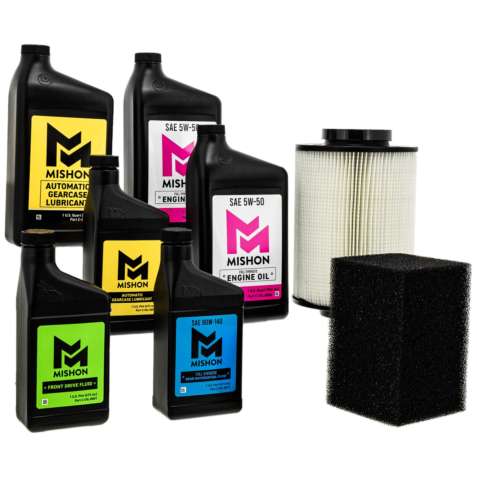 MISHON Full Service Engine Oil Change Kit for Polaris Ranger 800 6×6 2011-2013