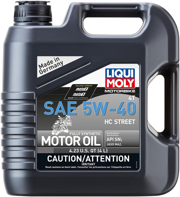 Liqui Moly 4T HC Street Motor Oil – 5W-40 – 4L. Motorcycle ATV/UTV Street 20414