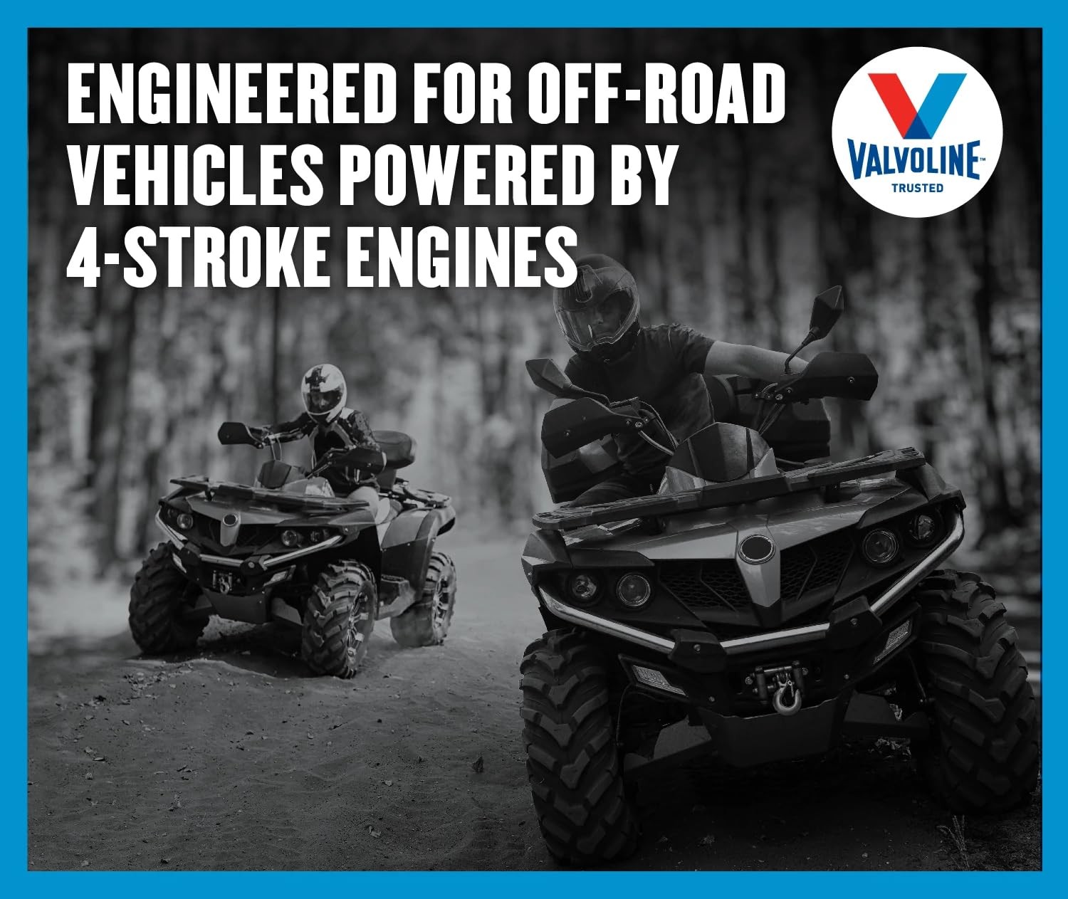 Valvoline 4-Stroke ATV/UTV SAE 10W-40 Motor Oil 1 QT, 1 Case of 6, Gold